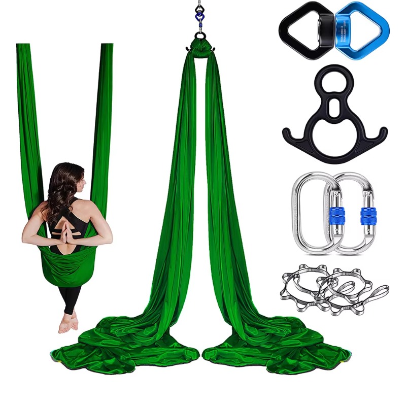 Yoga Fitness Studio - Kullanışlı Ayarlanabilir Hava Salıncağı Yoga Hamağı