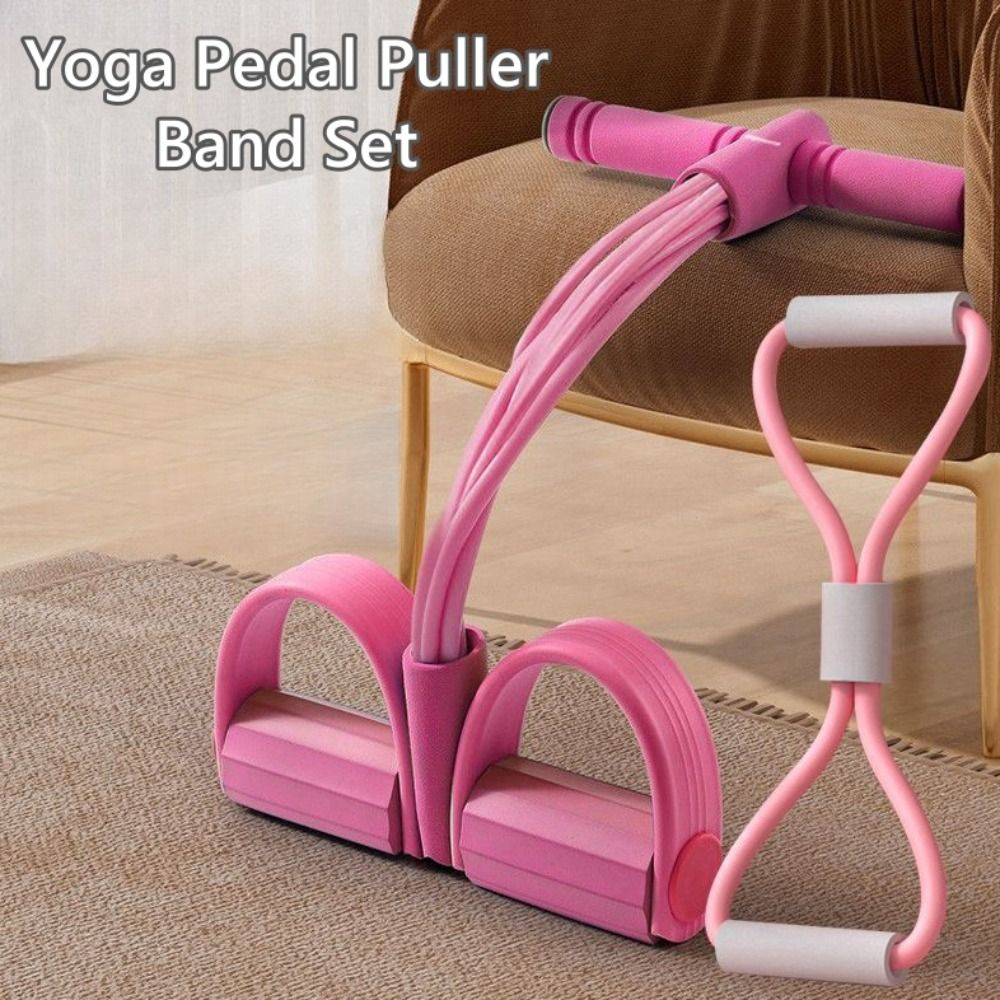 Yoga Fitness At Home - 6 Tüp Direnç Bandı Seti, Köpüklü