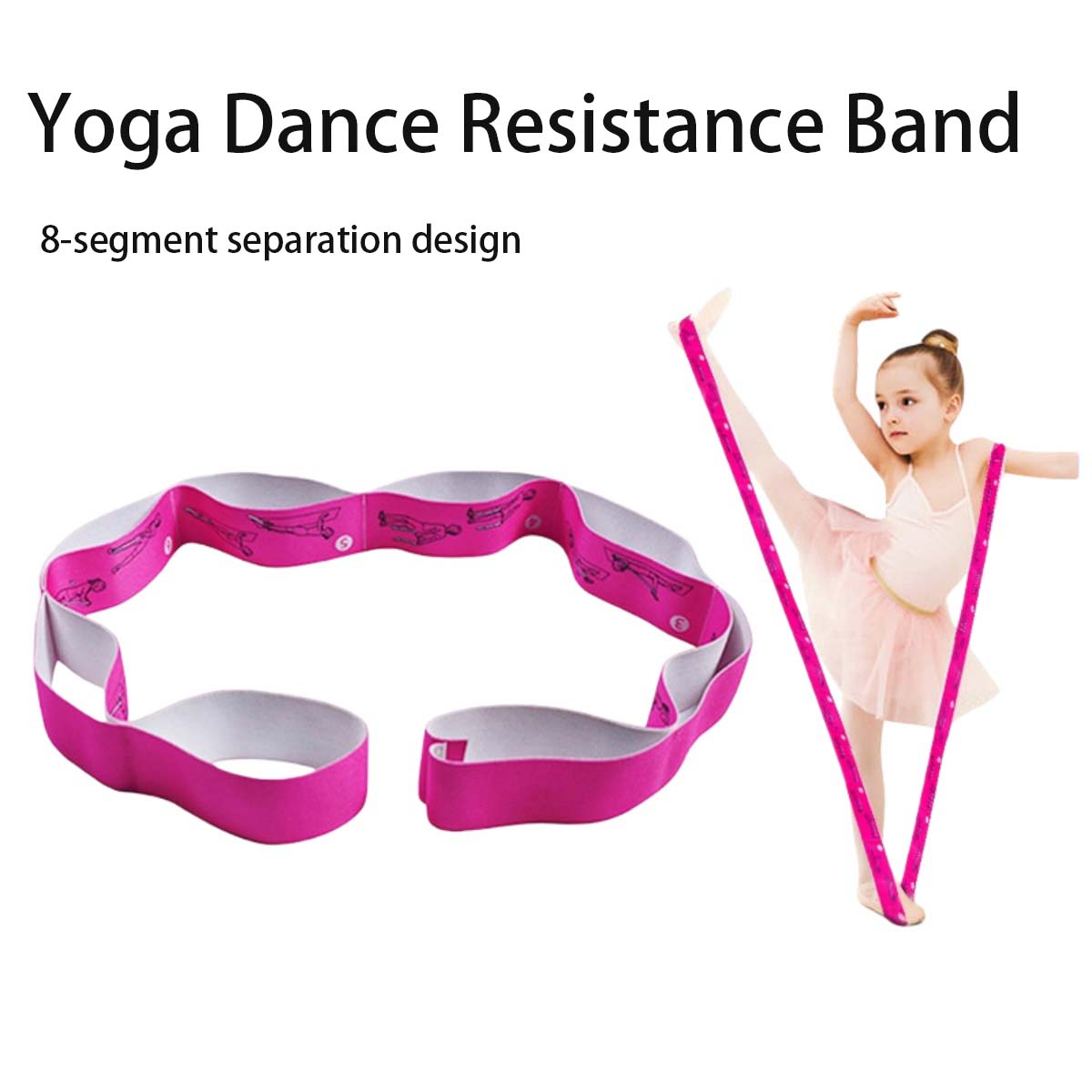 Yoga Fitness Images - 1 Adet Yoga Elastik Germe Bandı