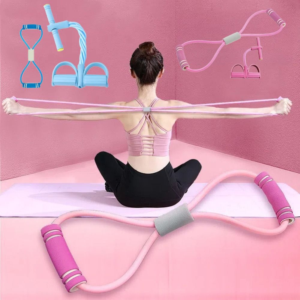 Yoga Fitness At Home - 6 Tüplü Direnç Bandı Seti, Köpüklü